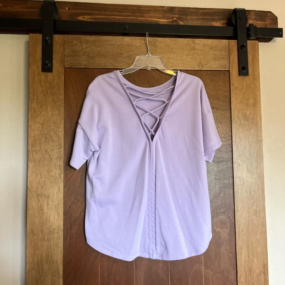 Purple Top with Lace up back! - Picture 2 of 2